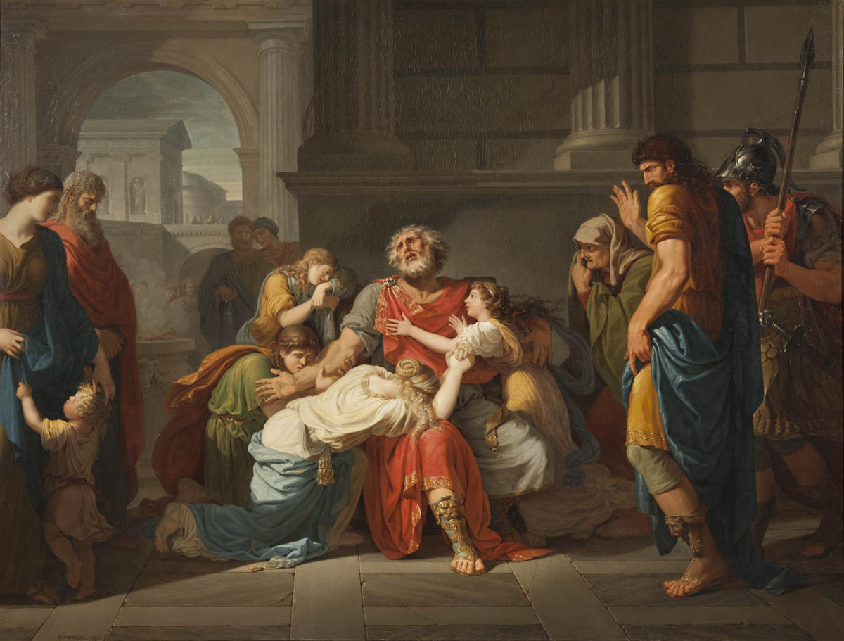 The Blind Oedipus Commending his Children to the Gods (1784) by Bénigne Gagneraux